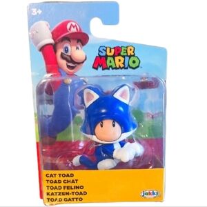 SUPER MARIO CAT TOAD-Jakks Pacific, Blue & White.